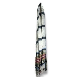 Begg & Co Scottish Plaid Lambswool Fringe Rectangle Scarf